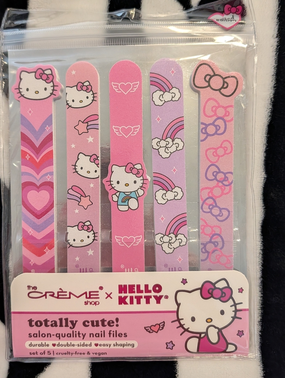 Hello Kitty Totally Cute Nail File Pack Of 5 From The Crème Shop Salon Quality